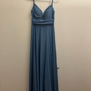 Elegant Blue Maxi Dress
